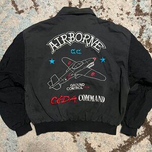 Vintage CODA Command Airborne Pilot Bomber Jacket Size S/M Military 90s Y2K